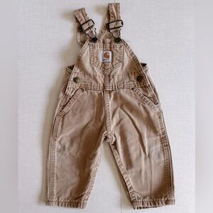 Baby Carhartt overalls.